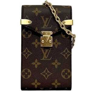 LOUIS VUITTON Authentic Brown Monogram Canvas Pochette Shoulder Bag